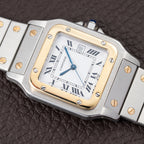 Cartier Santos Carrée Gold & Steel Automatic GM Ref. 2961 From 1980s