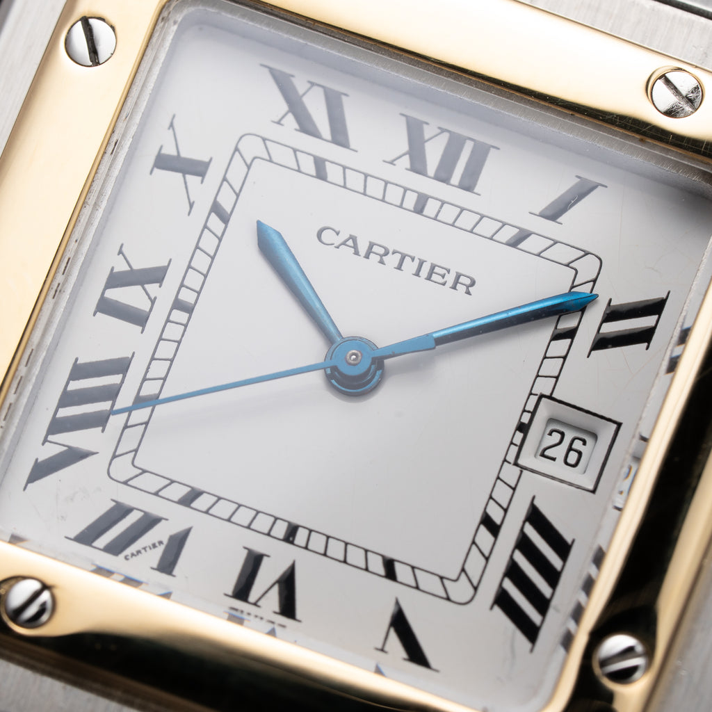 Cartier Santos Carrée Gold & Steel Automatic GM Ref. 2961 From 1980s
