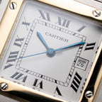 Cartier Santos Carrée Gold & Steel Automatic GM Ref. 2961 From 1980s