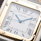 Cartier Santos Carrée Gold & Steel Automatic GM Ref. 2961 From 1980s