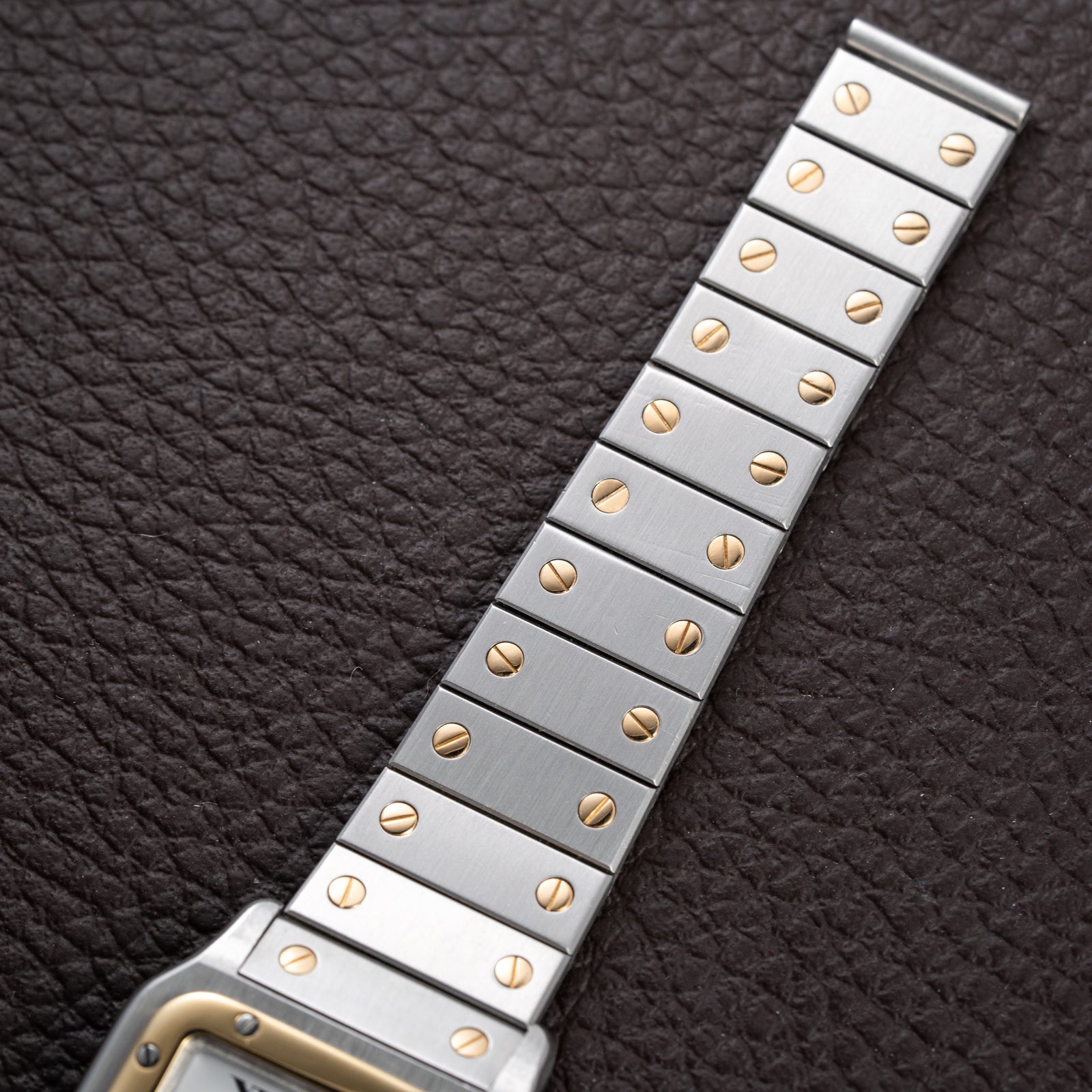 Cartier Santos Carrée Gold & Steel Automatic GM Ref. 2961 From 1980s