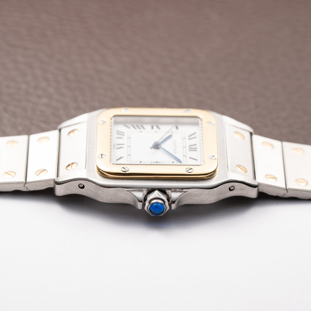 Cartier Santos Carrée Gold & Steel Automatic GM Ref. 2961 From 1980s