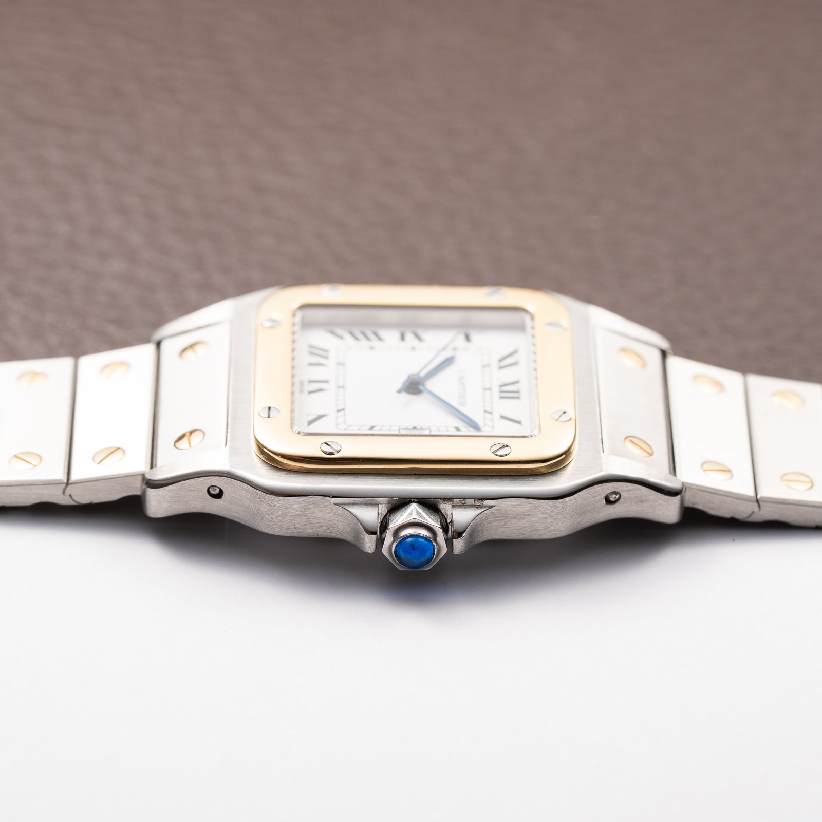 Cartier Santos Carrée Gold & Steel Automatic GM Ref. 2961 From 1980s