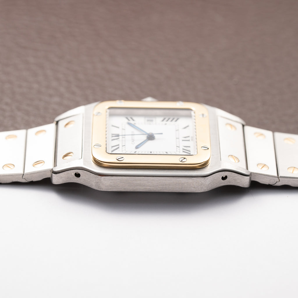 Cartier Santos Carrée Gold & Steel Automatic GM Ref. 2961 From 1980s