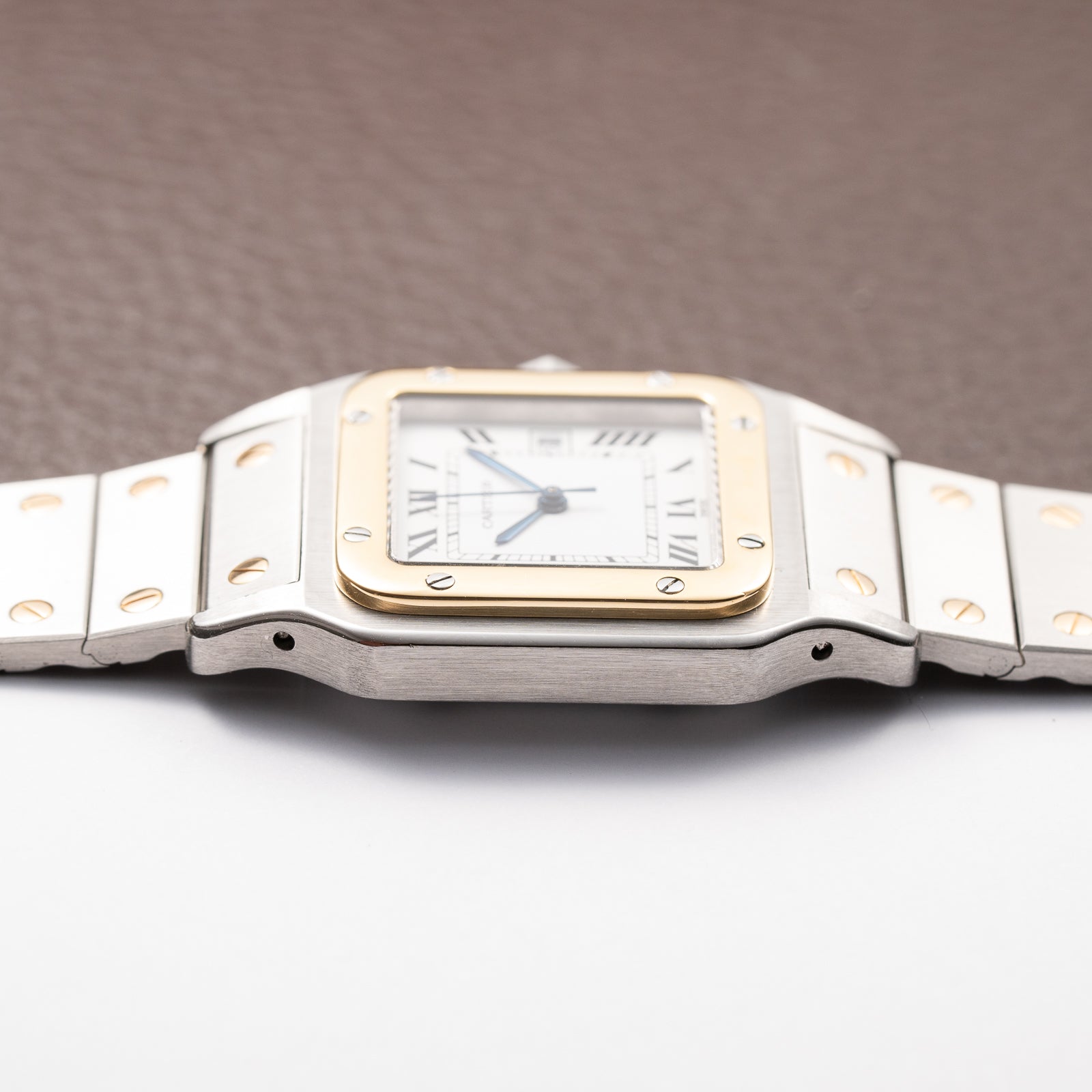 Cartier Santos Carrée Gold & Steel Automatic GM Ref. 2961 From 1980s