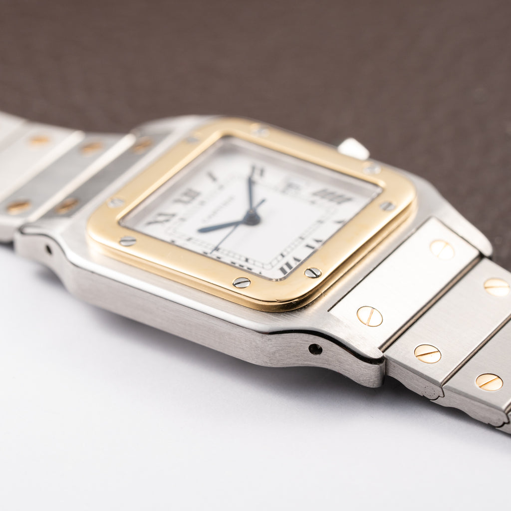 Cartier Santos Carrée Gold & Steel Automatic GM Ref. 2961 From 1980s