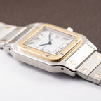 Cartier Santos Carrée Gold & Steel Automatic GM Ref. 2961 From 1980s