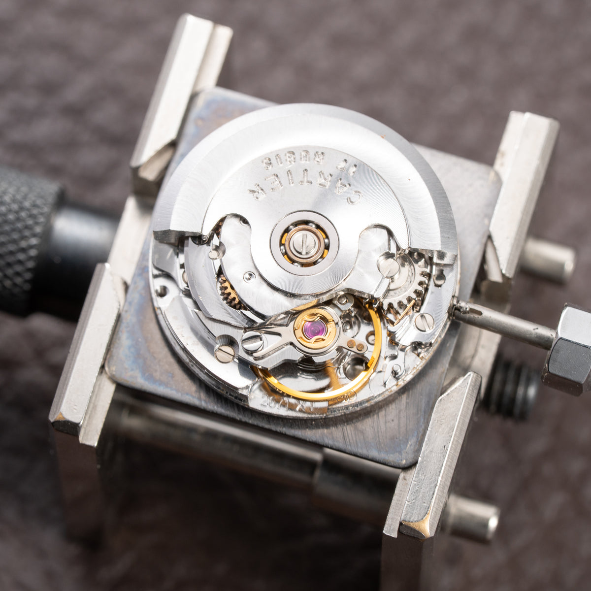 Cartier Santos Carrée Grey Ghost "Swiss" Only Full Set from 1986 Ref 2960