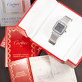 Cartier Santos Carrée Grey Ghost "Swiss" Only Full Set from 1986 Ref 2960