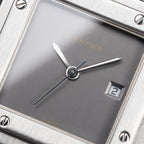 Cartier Santos Carrée Grey Ghost "Swiss" Only Full Set from 1986 Ref 2960