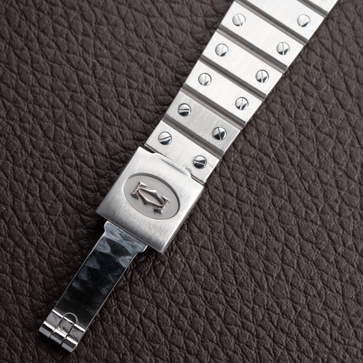 Cartier Santos Carrée Grey Ghost "Swiss" Only Full Set from 1986 Ref 2960