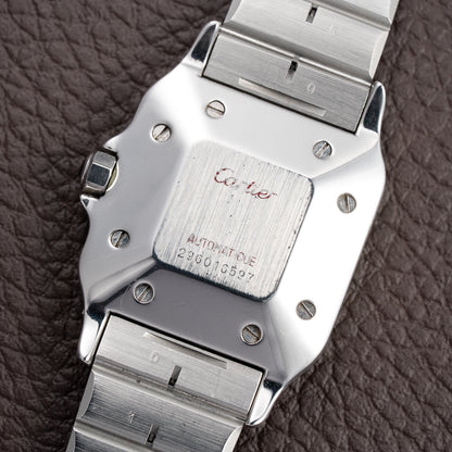 Cartier Santos Carrée Grey Ghost "Swiss" Only Full Set from 1986 Ref 2960