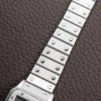 Cartier Santos Carrée Grey Ghost "Swiss" Only Full Set from 1986 Ref 2960
