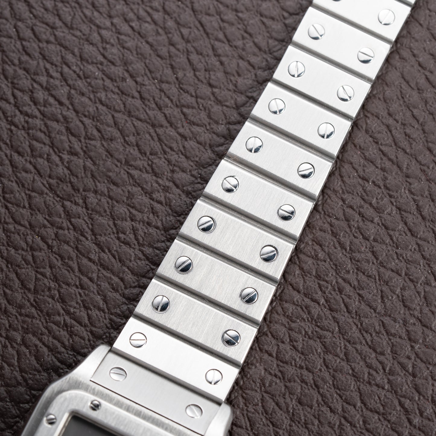 Cartier Santos Carrée Grey Ghost "Swiss" Only Full Set from 1986 Ref 2960