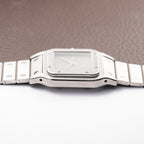Cartier Santos Carrée Grey Ghost "Swiss" Only Full Set from 1986 Ref 2960