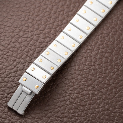 Cartier Santos Carrée Lady PM Grey Ghost Dial Ref 0902 from 1990s