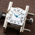 Cartier Santos Lady Automatic Gold Steel PM 1990s Ref. 0902