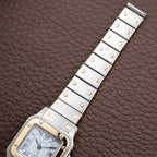 Cartier Santos Lady Automatic Gold Steel PM 1990s Ref. 0902