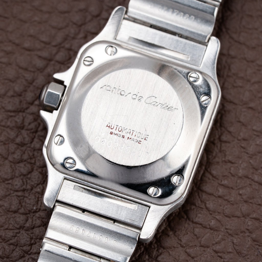 Cartier Santos Lady Automatic Gold Steel PM 1990s Ref. 0902