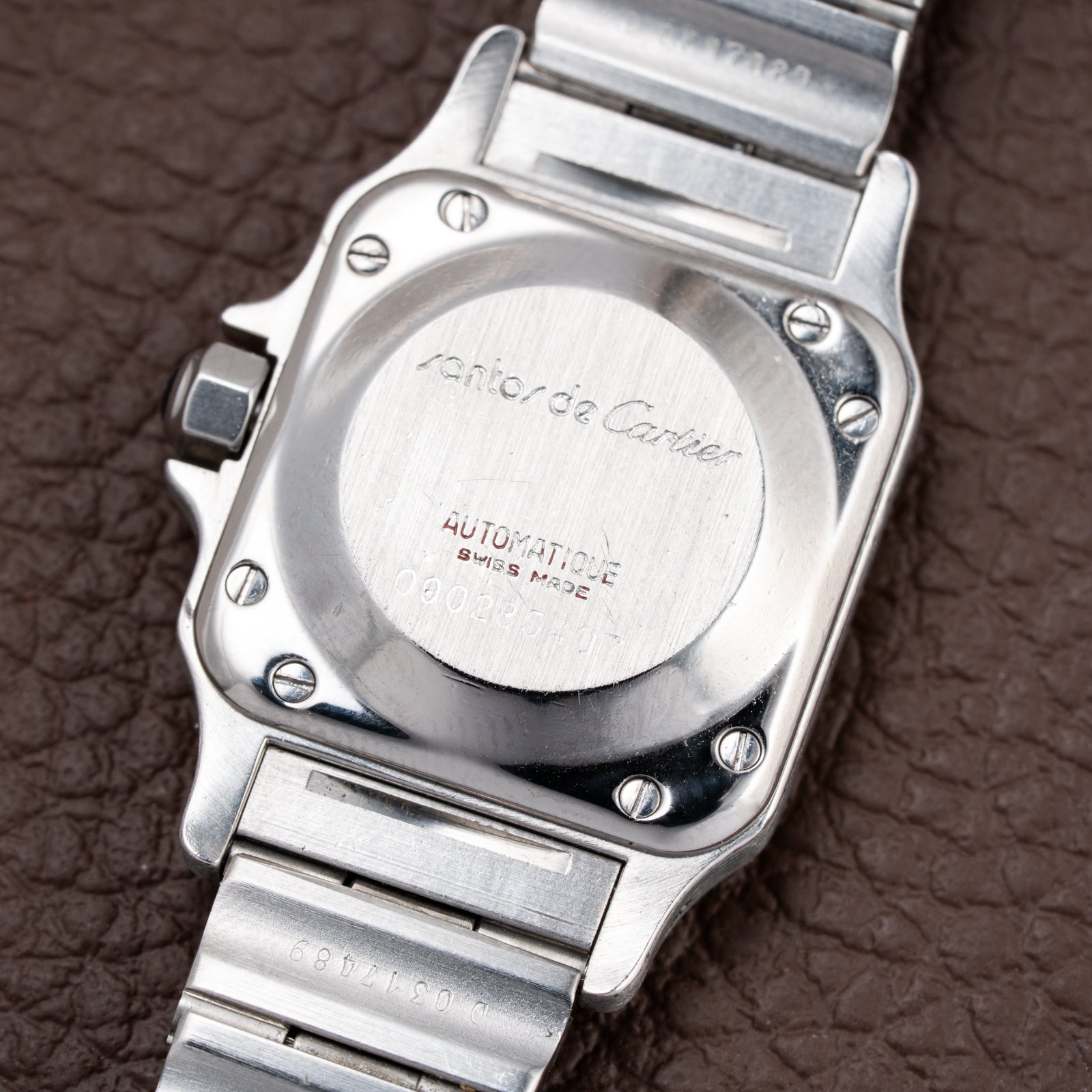 Cartier Santos Lady Automatic Gold Steel PM 1990s Ref. 0902
