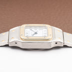 Cartier Santos Lady Automatic Gold Steel PM 1990s Ref. 0902