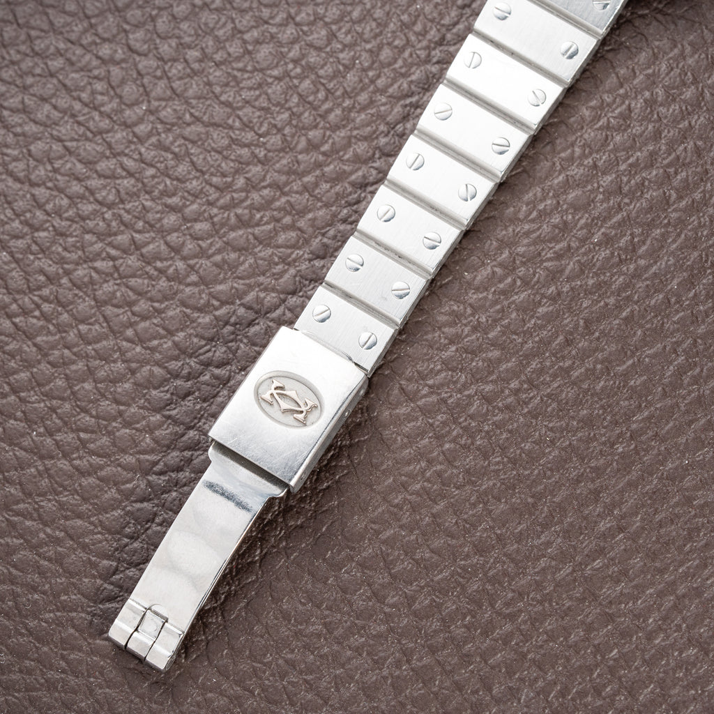 Cartier Santos Carrée Lady Burgundy Red Dial “Swiss Only” Automatic Ref. 0901 from 1980s
