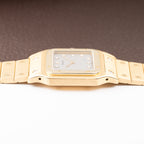 Cartier Santos Carrée Or Massif Factory Diamond “Paris” Dial Full Set Ref. 2960 from 1986