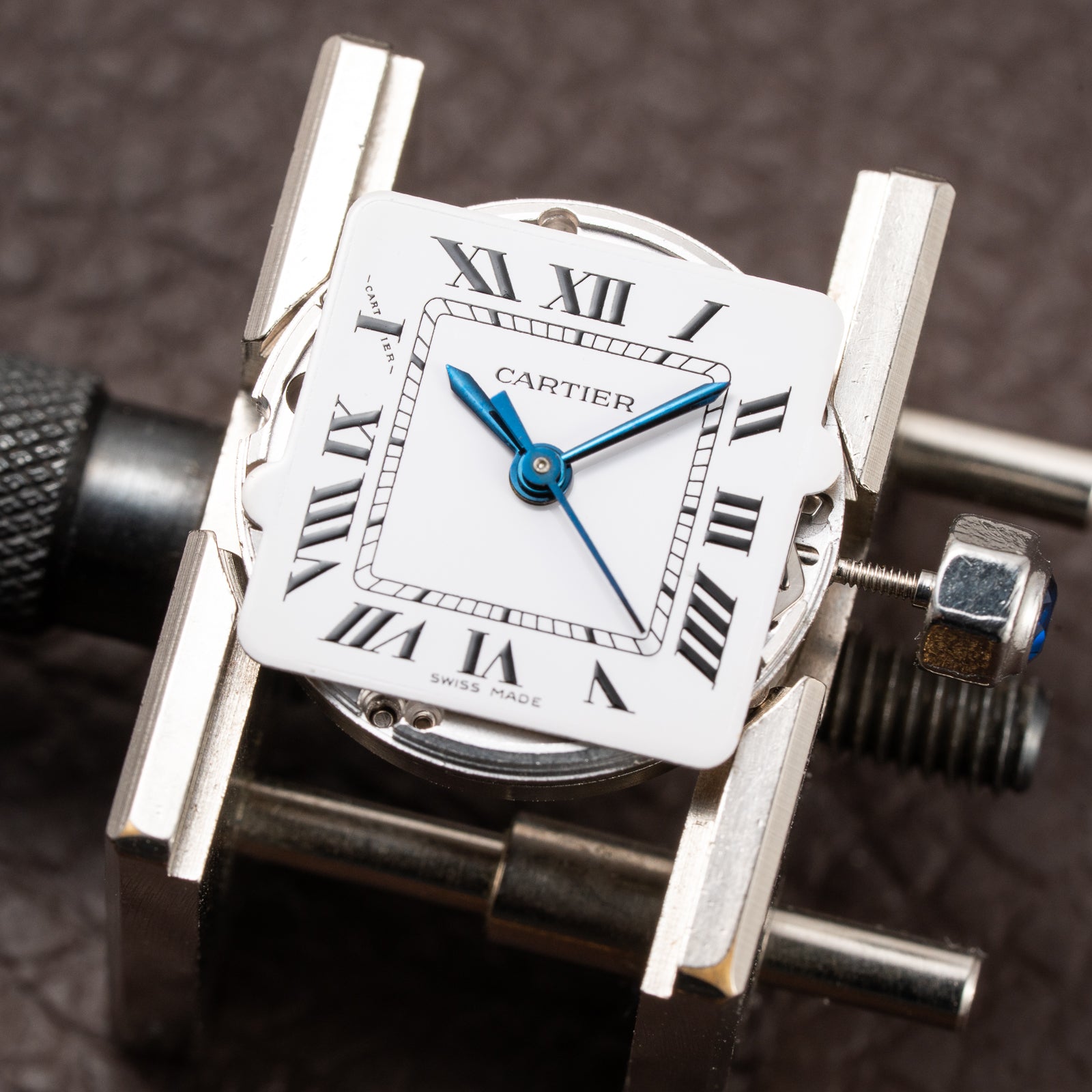 Cartier Santos Lady Automatic Full Set 1981 Gold Steel PM Ref. 0902