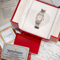 Cartier Santos Lady Automatic Full Set 1981 Gold Steel PM Ref. 0902