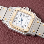 Cartier Santos Lady Automatic Full Set 1981 Gold Steel PM Ref. 0902