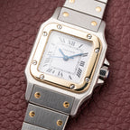 Cartier Santos Lady Automatic Full Set 1981 Gold Steel PM Ref. 0902