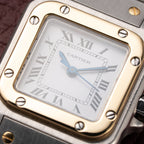 Cartier Santos Lady Automatic Full Set 1981 Gold Steel PM Ref. 0902