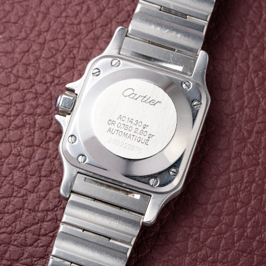 Cartier Santos Lady Automatic Full Set 1981 Gold Steel PM Ref. 0902