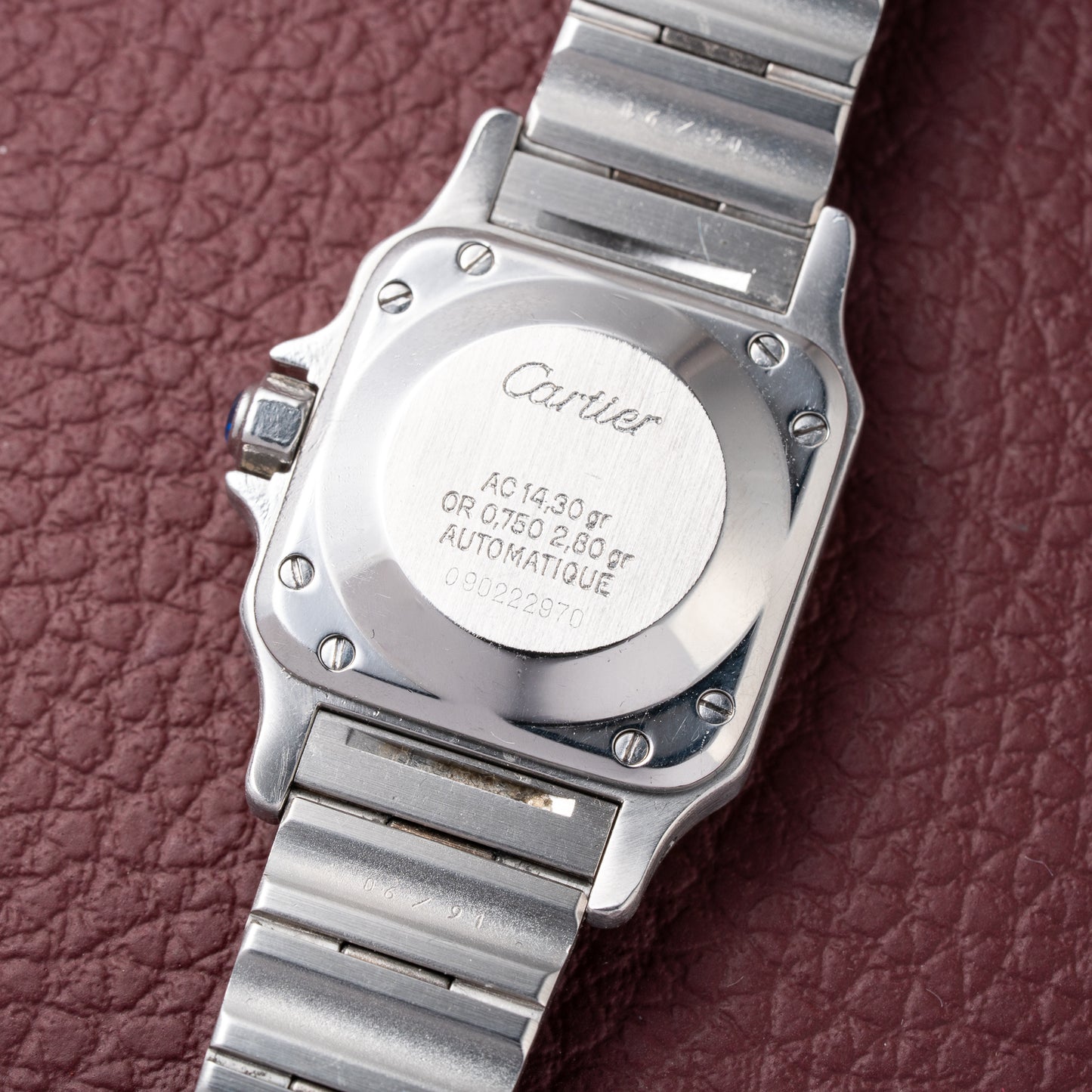 Cartier Santos Lady Automatic Full Set 1981 Gold Steel PM Ref. 0902