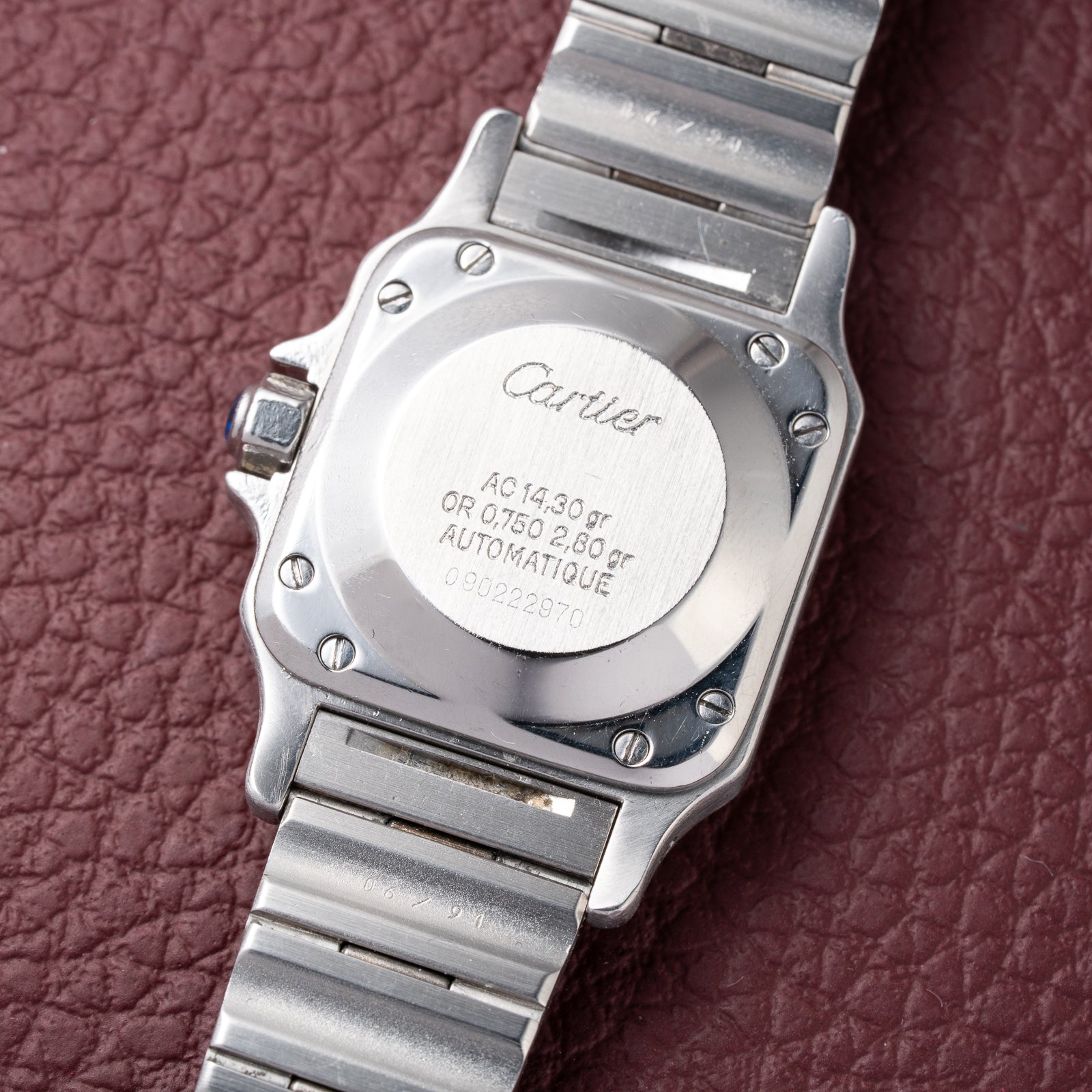 Cartier Santos Lady Automatic Full Set 1981 Gold Steel PM Ref. 0902