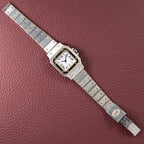 Cartier Santos Lady Automatic Full Set 1981 Gold Steel PM Ref. 0902