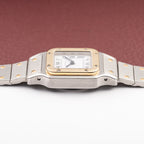 Cartier Santos Lady Automatic Full Set 1981 Gold Steel PM Ref. 0902