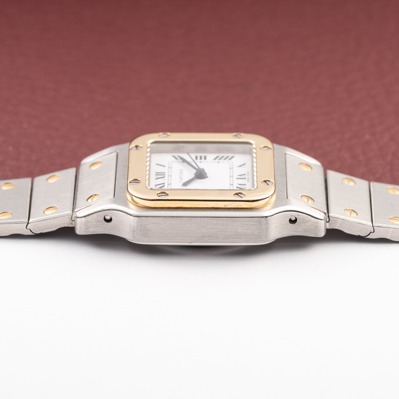 Cartier Santos Lady Automatic Full Set 1981 Gold Steel PM Ref. 0902