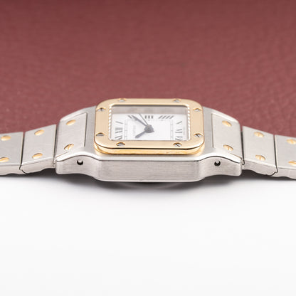 Cartier Santos Lady Automatic Full Set 1981 Gold Steel PM Ref. 0902