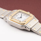 Cartier Santos Lady Automatic Full Set 1981 Gold Steel PM Ref. 0902