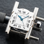 Cartier Santos Carrée Lady Automatic Steel PM Ref 0901 from 1980s