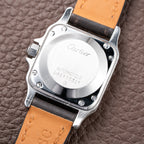 Cartier Santos Carrée Lady Automatic Steel PM Ref 0901 from 1980s