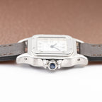 Cartier Santos Carrée Lady Automatic Steel PM Ref 0901 from 1980s