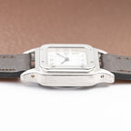 Cartier Santos Carrée Lady Automatic Steel PM Ref 0901 from 1980s