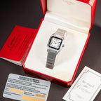 Cartier Santos Carrée Automatic Ref 2960 Full Set from 1985