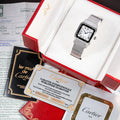 Cartier Santos Carrée Automatic Unpolished Mint Condition Ref 2960 Full Set from 1981