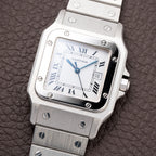 Cartier Santos Carrée Automatic Unpolished Mint Condition Ref 2960 Full Set from 1981