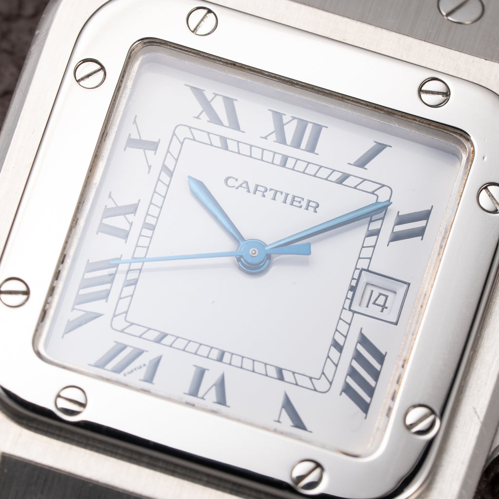 Cartier Santos Carrée Automatic Unpolished Mint Condition Ref 2960 Full Set from 1981