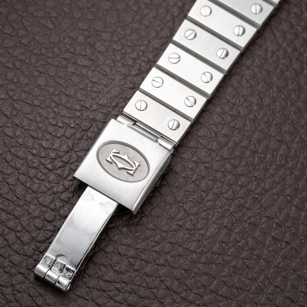 Cartier Santos Carrée Automatic Unpolished Mint Condition Ref 2960 Full Set from 1981