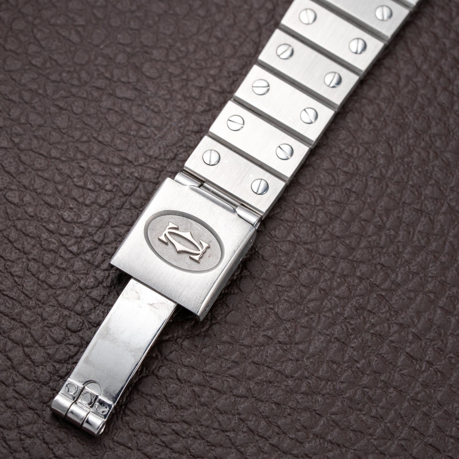 Cartier Santos Carrée Automatic Unpolished Mint Condition Ref 2960 Full Set from 1981